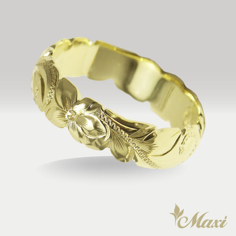 6mm Barrel Ring_Cut Out Edge [14K/18K Gold/Platinum]