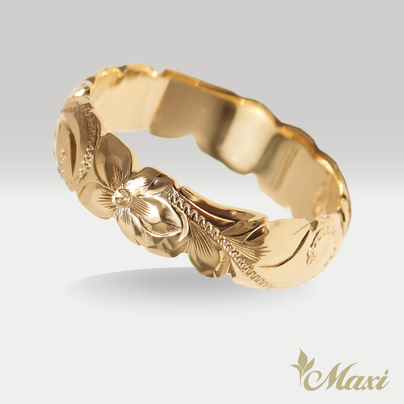 6mm Barrel Ring_Cut Out Edge [14K/18K Gold/Platinum]