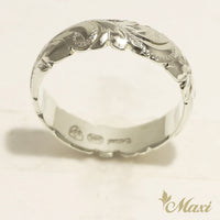 6mm Barrel-Shaped Hawaiian Ring_Cut Out Edge [Silver 925]