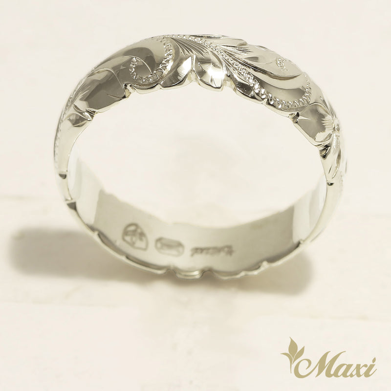 6mm Barrel-Shaped Hawaiian Ring_Cut Out Edge [Silver 925]