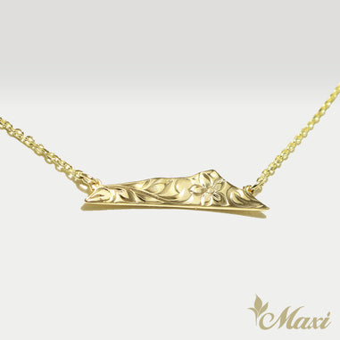Diamond Head Necklace Small [14K Gold] – Maxi Hawaiian Jewelry
