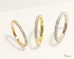 [14K/18K Gold] 2/3 Eternity Ring-2mm Diamond *Made to Order* (R0683SP)
