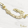 Fish Hook Bracelet_Small_Paper Clip Chain [14K Gold]
