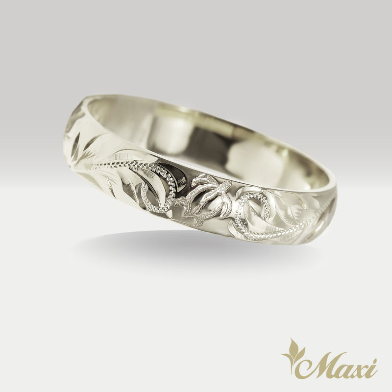 4mm Honu_Hawaiian Sea Turtle Ring [14K/18K Gold/Platinum]