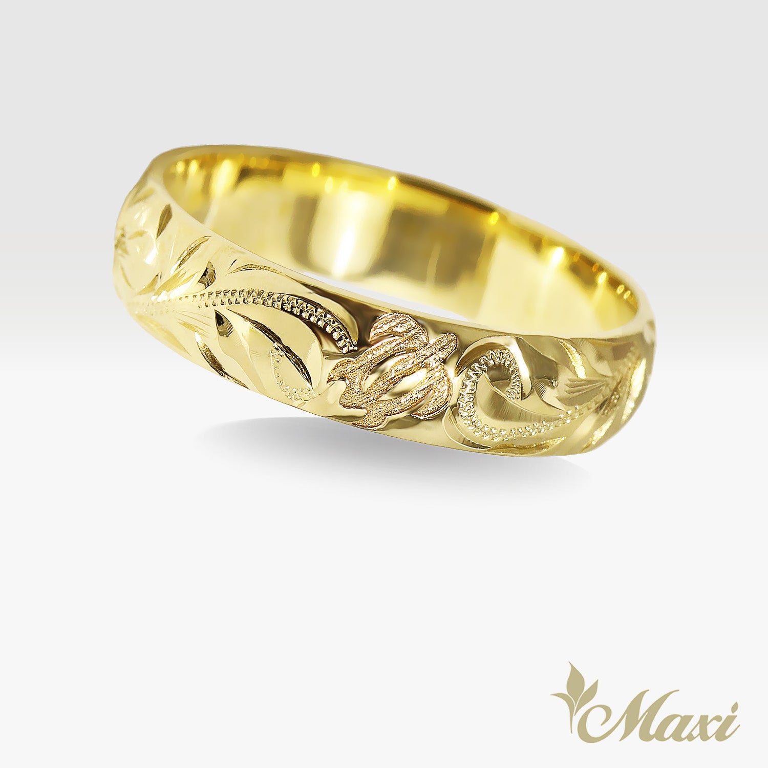 5mm Honu_Hawaiian Sea Turtle Ring [14K/18K Gold/Platinum]