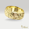 8mm Honu_Hawaiian Sea Turtle Ring [14K/18K Gold·Platinum]