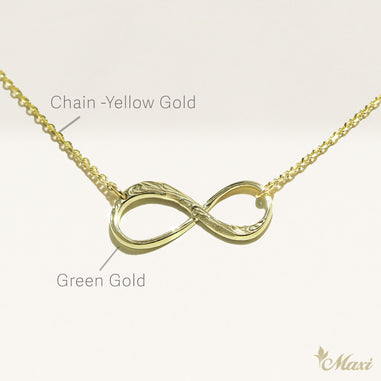 14K ハワイアンジュエリー Infinity Necklace Small [14K/18K Gold] – Maxi Hawaiian Jewelry