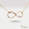 Infinity Necklace with Diamond [14K/18K Gold]