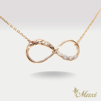 Infinity Necklace with Diamond [14K/18K Gold]
