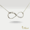 Infinity Necklace with Diamond [14K/18K Gold]