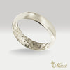 5mm Inner Engraved Ring_Barrel Shaped [14K/18K Gold/Platinum]