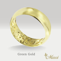 6mm Inner Engraved Ring_Barrel-Shaped [14K/18K Gold/Platinum]
