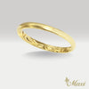 2.5mm Inner Engraved Hawaiian Ring_Barrel-Shaped [14K/18K Gold/Platinum]