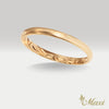 2.5mm Inner Engraved Hawaiian Ring_Barrel-Shaped [14K/18K Gold/Platinum]