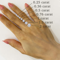 1 Carat Round Lab-Grown Diamond Hawaiian Engraved Solitaire_Flat Ring [14K/18K Gold/Platinum]