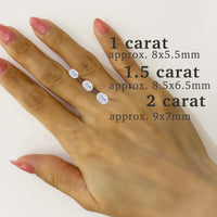 1 Carat Oval Lab-Grown Diamond Hawaiian Engraved Solitaire_Cut-out Ring [14K/18K Gold]