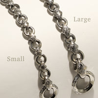 Maile Chain Links Bracelet_Large [Black Chrome Silver 925]