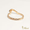 1.5mm Nalu Wave Ring Diamond Ring [14K/18K Gold]