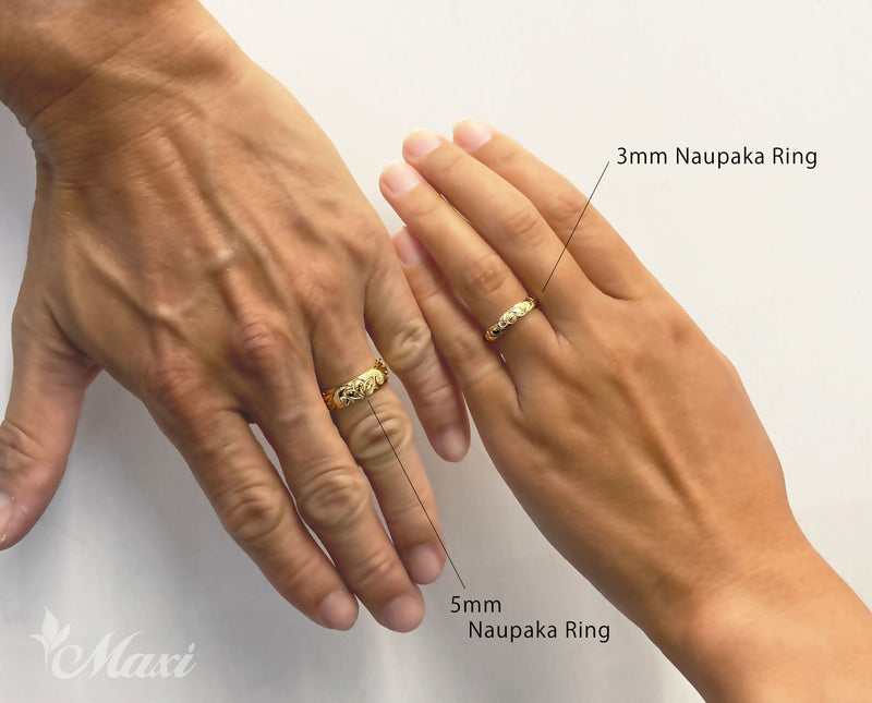 [14K Gold] 5mm Naupaka Flower Ring*Made to Order*(TRD)