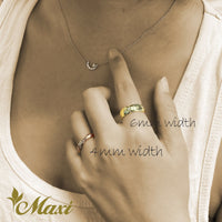 6mm Barrel Ring_Cut Out Edge [14K/18K Gold/Platinum]