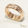 White Enamel 6mm Ring [14K Gold]
