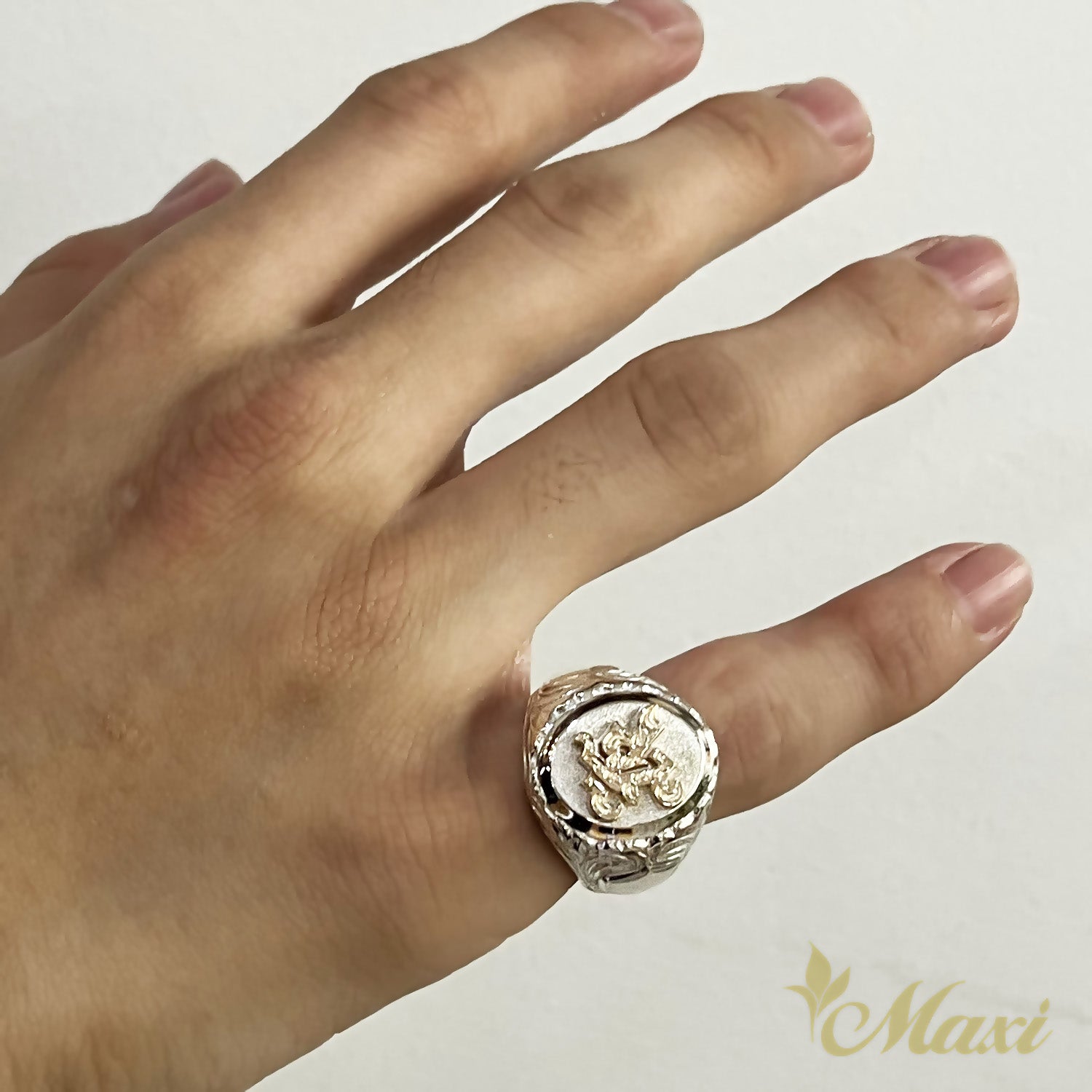 Initial Signet Ring_Oval [Silver 925/14K Gold]