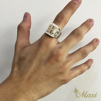 Initial Signet Ring_Rectangularl [Silver 925/14K Gold]