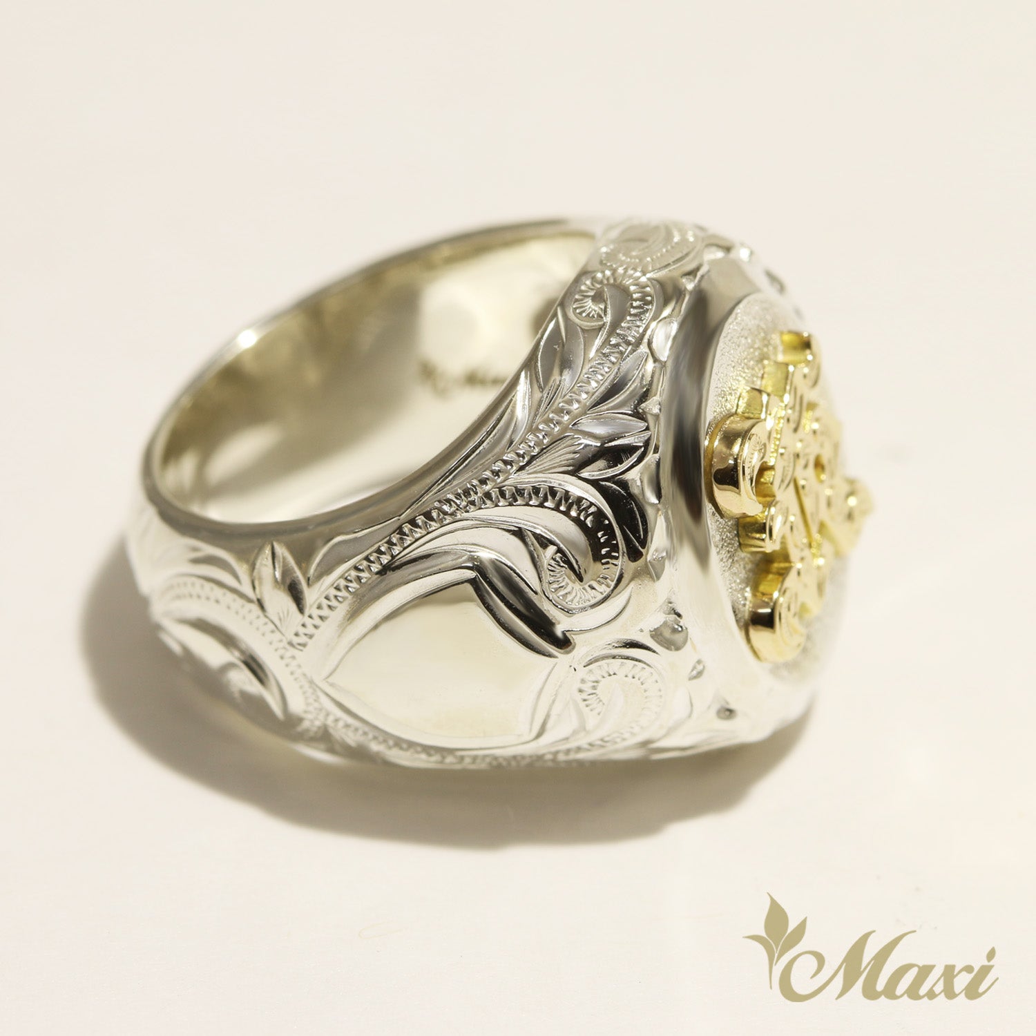 Initial Signet Ring_Oval [Silver 925/14K Gold]
