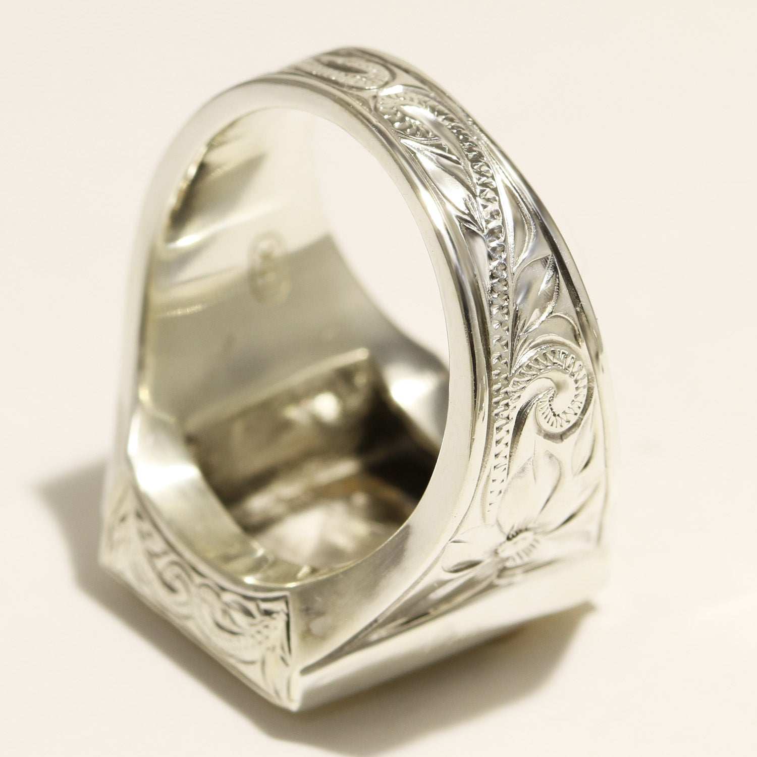 Initial Signet Ring_Rectangularl [Silver 925/14K Gold]