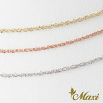 [14K Gold] 0.9mm Baby Rope Chain