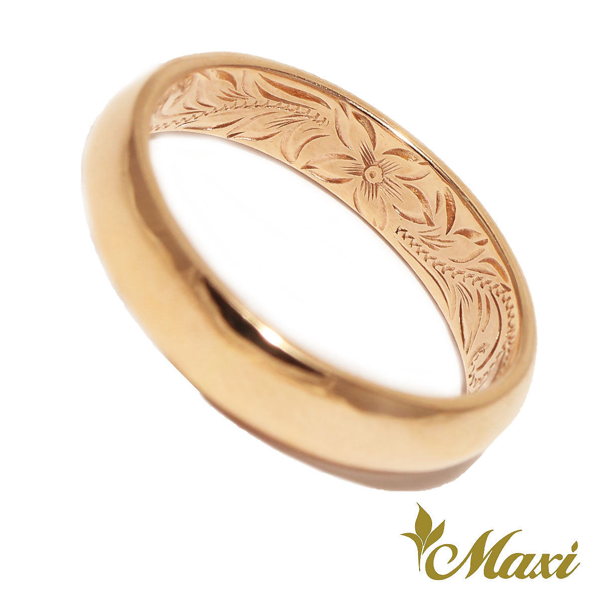 14K Gold] 4mm Inside Engraved Ring*Made to Order* (R0583) 14金