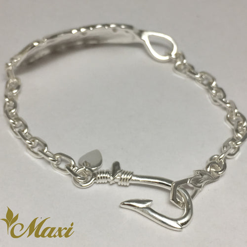 [Silver 925] Feather Chain Bracelet (B0566)