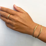 [14K Gold] Double Open Bangle Bracelet *Made to Order* (B0583)
