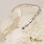 [Silver 925] Small Nalu Wave Bangle Bracelet (B0586)