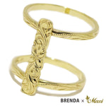 [14K Gold] Brenda x Maxi / Scallop Edged Bar Ring *Made-to-order*(R0882)