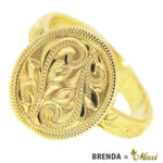 [14K Gold] Brenda x Maxi / Oval Disc Ring (R0829)