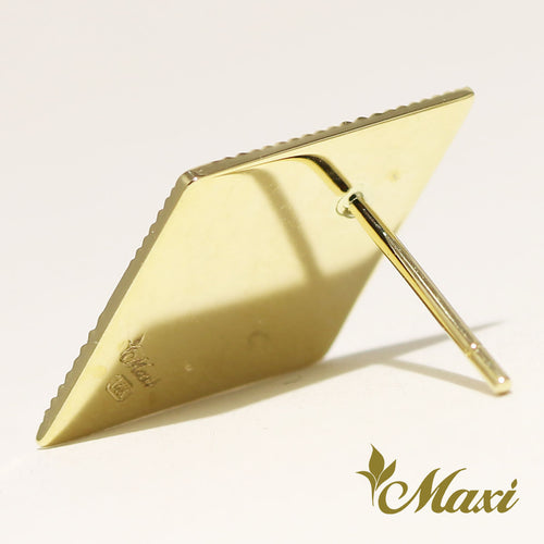 [14K Gold] Brenda x Maxi Diamond Shaped Pierced Earring *Made-to-order*(E0231)