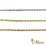 [14K Gold] 1.5mm Rope Chain