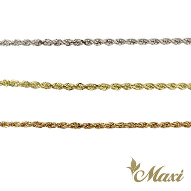 14K Gold] 1.5mm Rope Chain – Maxi Hawaiian Jewelry マキシ
