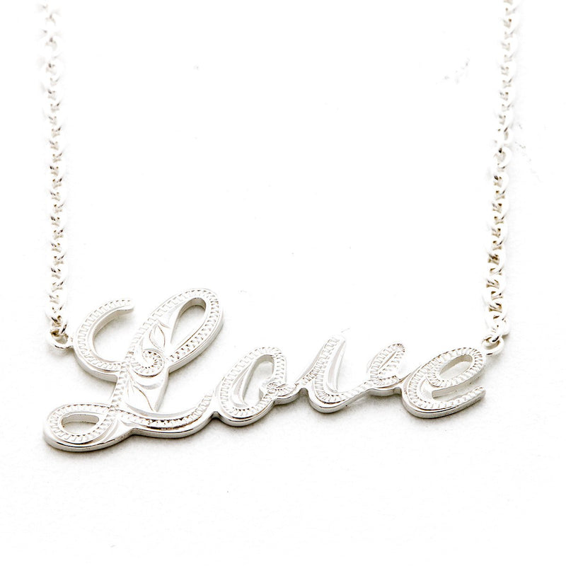 [Silver 925] Custom Letter Necklace Large(N0007)