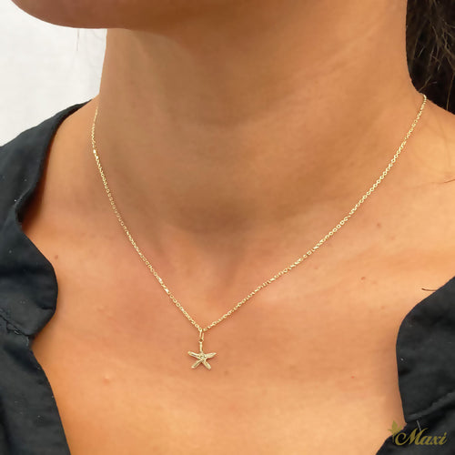 [14K Gold] Starfish Pendant*Made-to-order* (KP0104)