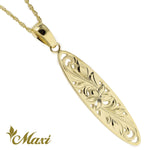 [14K Gold]Surfboard Cut Out Work Pendant*Made-to-order*(KP0135)