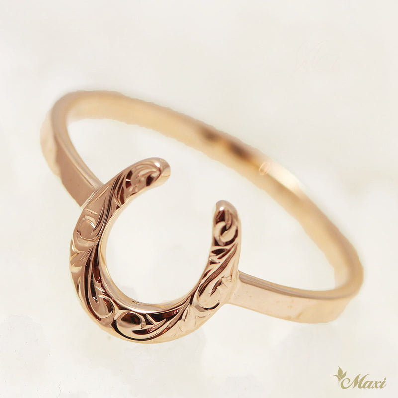 [14K Gold] Horseshoe Ring [Made to Order] (KR0023)