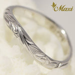 [14K Gold] 2mm Width Wavy Line Ring*Made to Order*(KR0026)