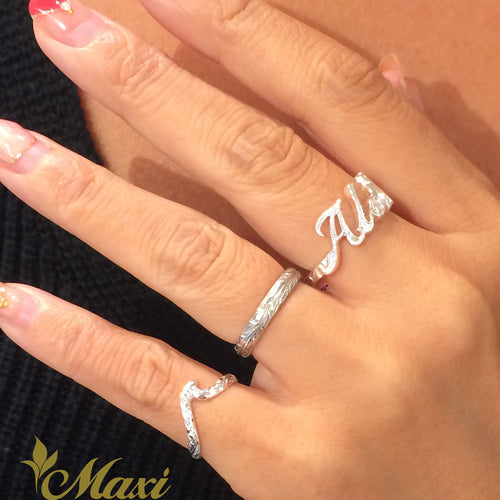 [Silver 925] Small Nalu Wave Ring [Made to Order] (KR0040)(Best Seller)