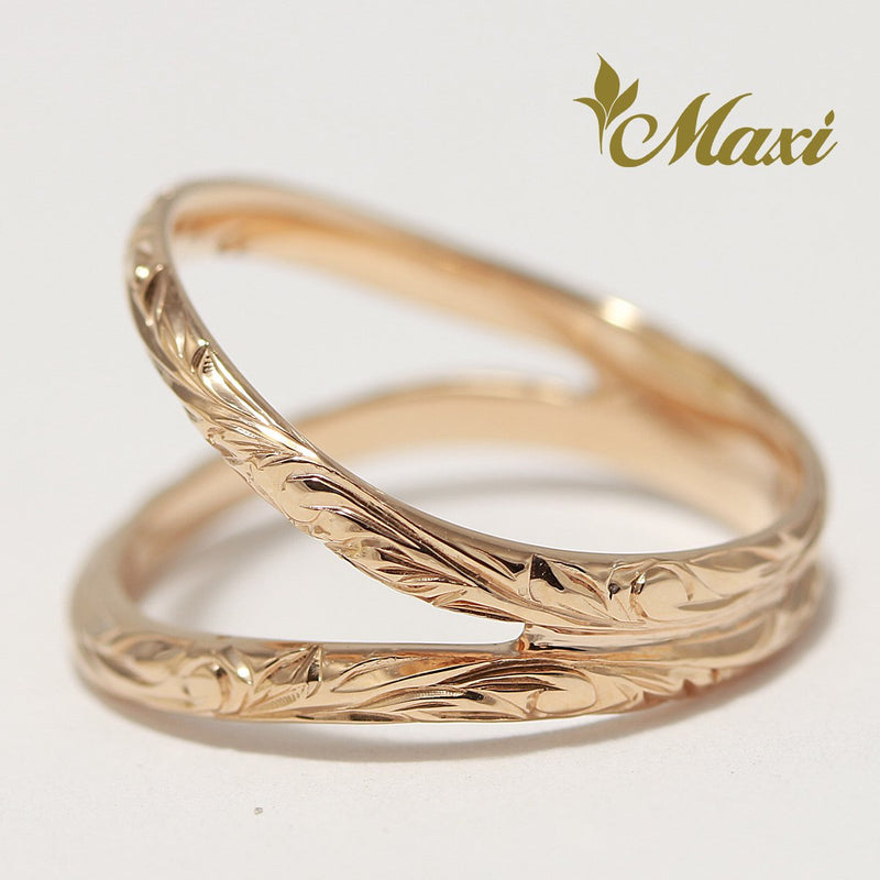 [14K Gold] Double Open Ring (KR0045)*Made to Order*