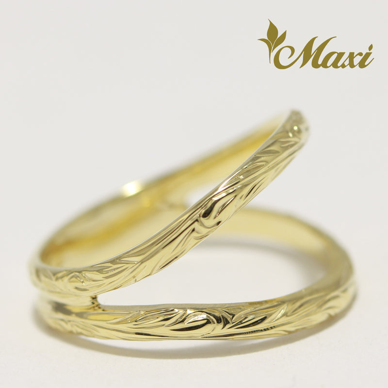 [14K/18K Gold] Double Open Ring (KR0045)*Made to Order*