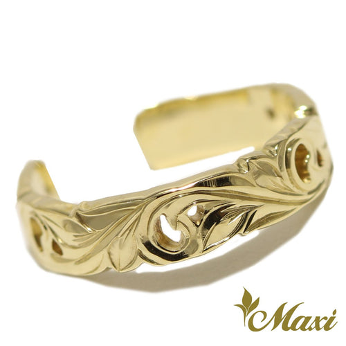 [14K Gold] Cut Out Work Toe Ring-3.5mm Width*Made-to-order* (KR0049 Toe)