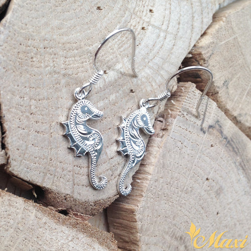 Silver 925 Seahorse Pierced Earring