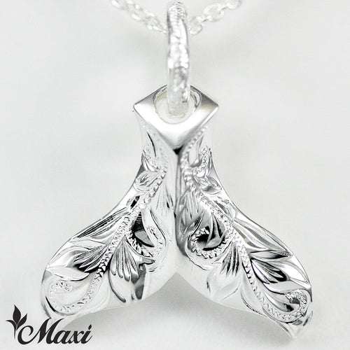 Silver 925 Whale Tail Pendant